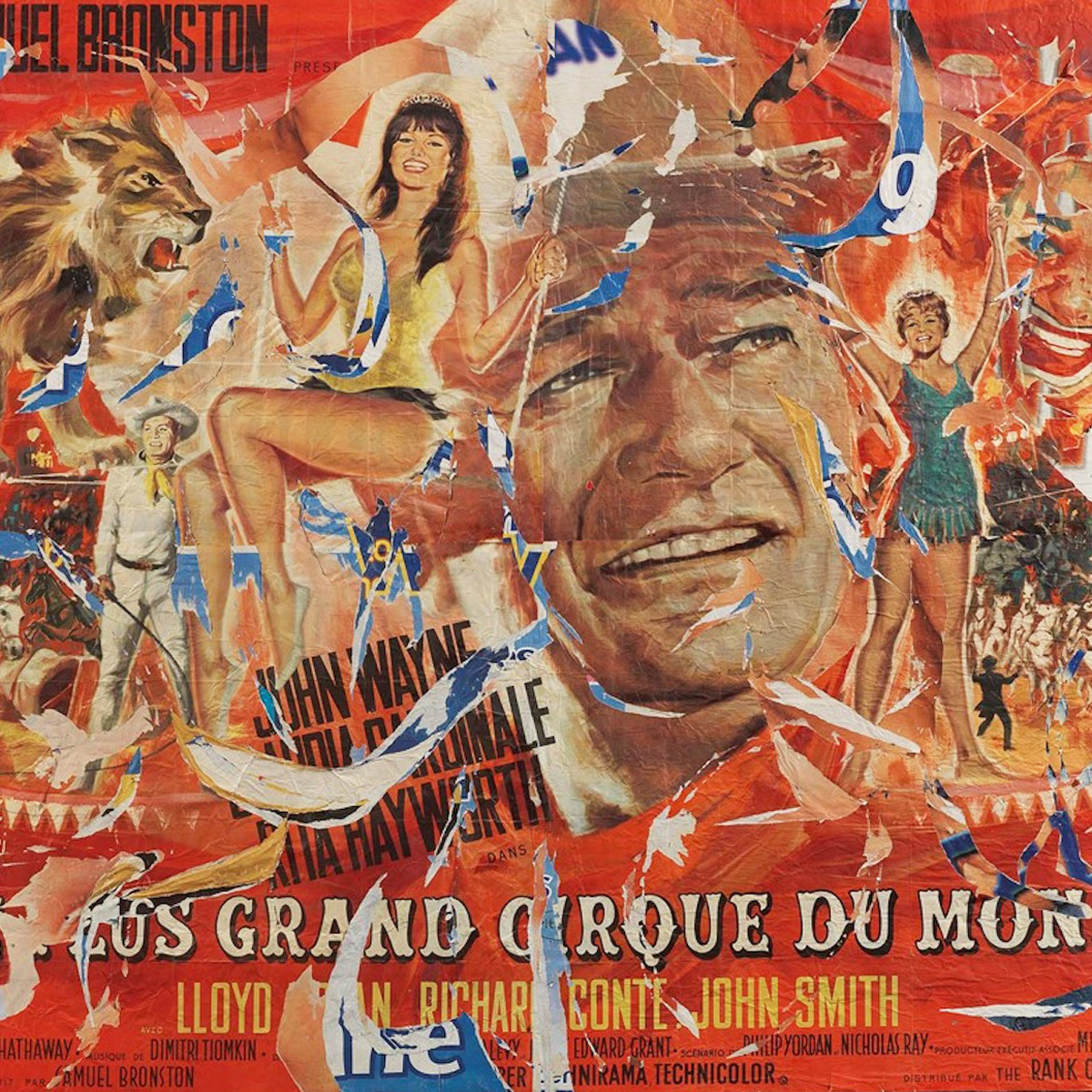 ROTELLA-Il-Circo-1964-Decollage-su-tela