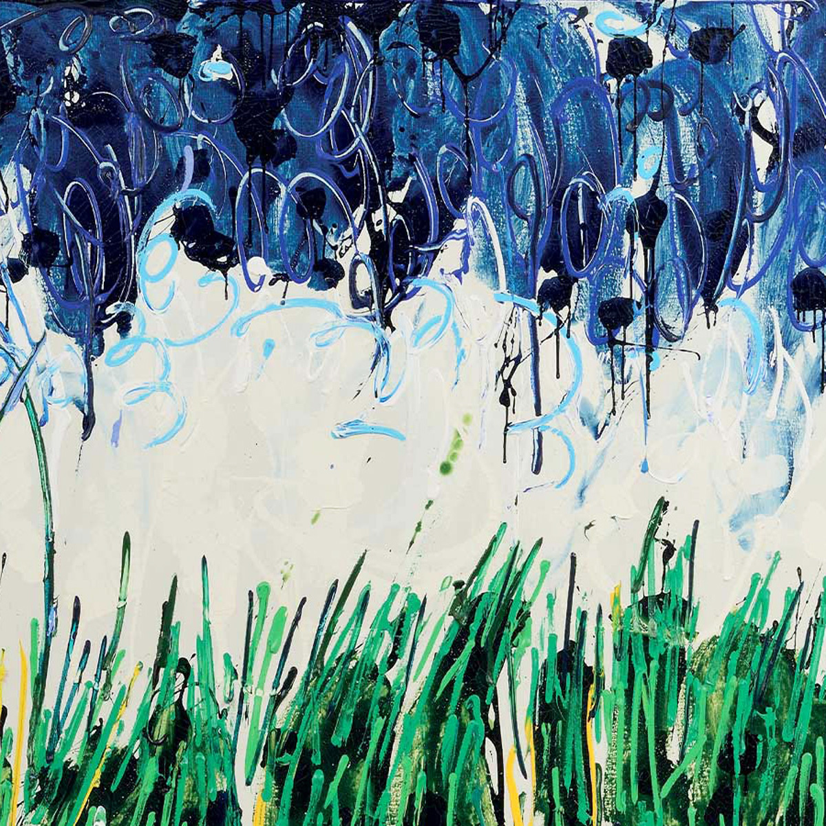SCHIFANO-Erba-verde-vittoriosa-sul-giardiniere-1984-smalto-e-acrilico-su-tela-200×300-cm.